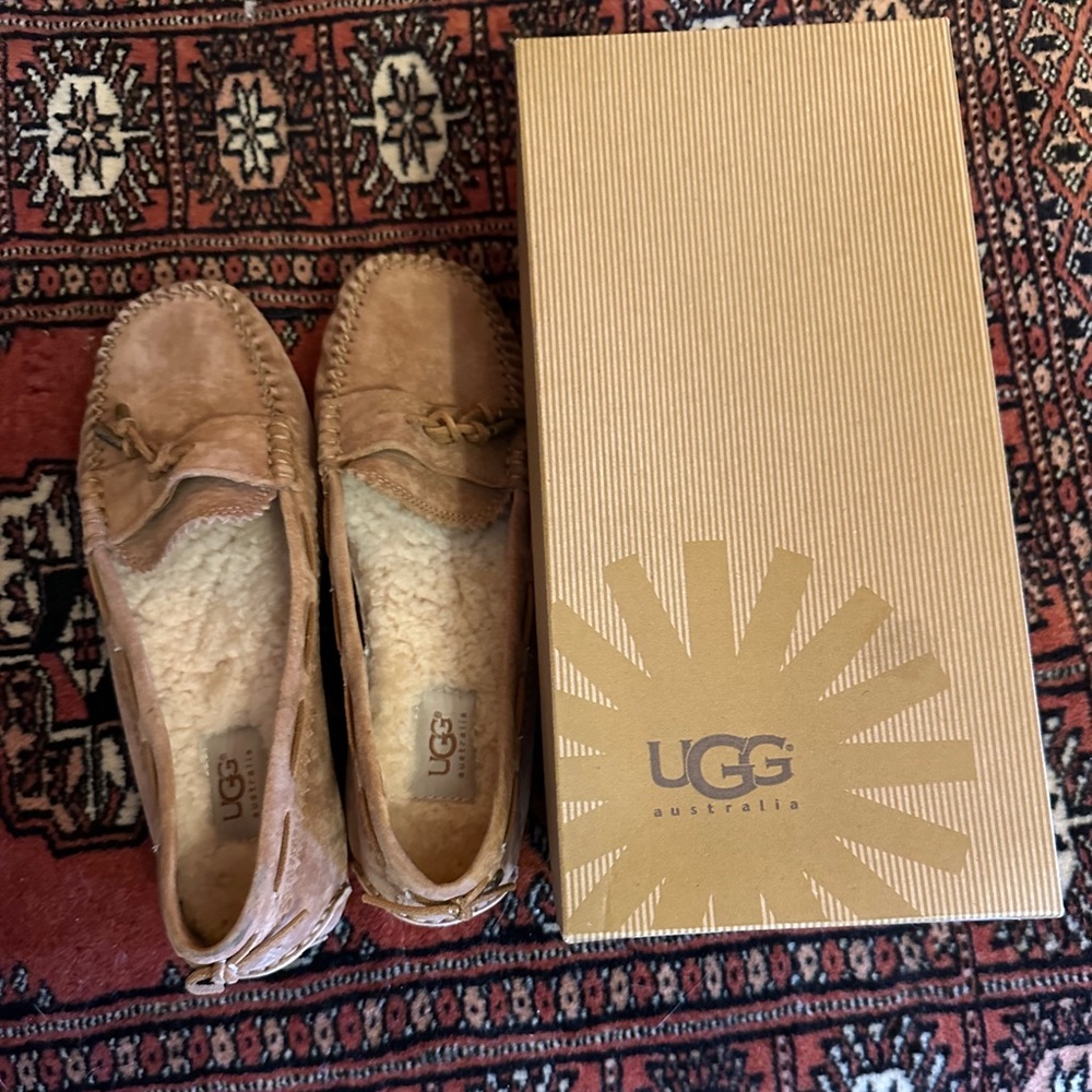 UGG Women's Brown Moccasin Slippers